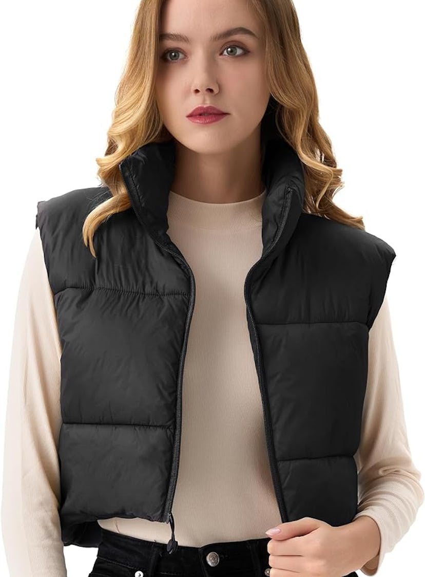 ANAYSN Cropped Puffer Vest
