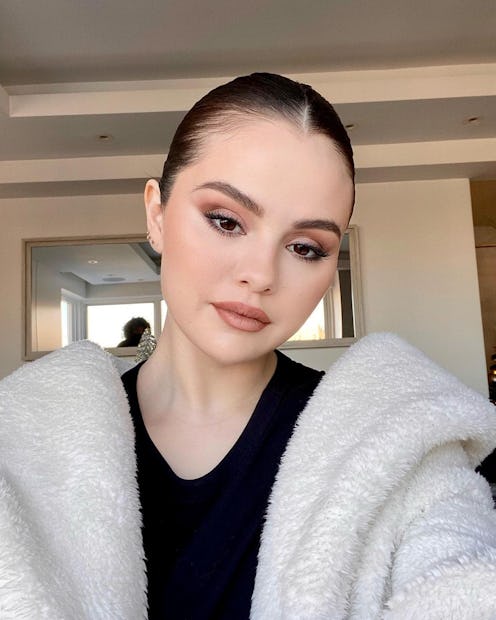 Selena Gomez is spotted in a milky white manicure, cementing the nail polish color as one to watch f...