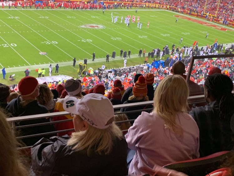 The Kansas City Chiefs versus Eagles game that Donna Kelce went to.