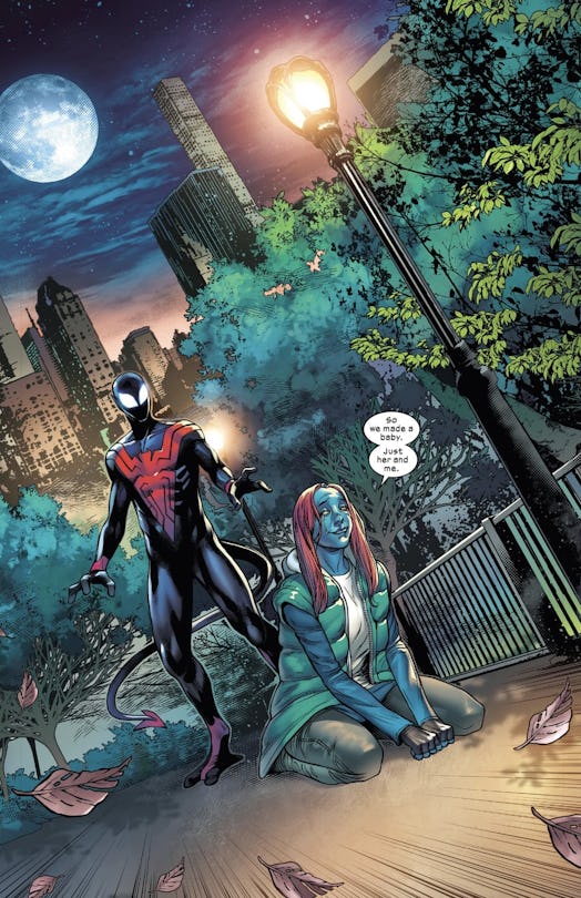 Mystique reveals Nightcrawler’s true parentage in X-Men Blue: Origins #1.