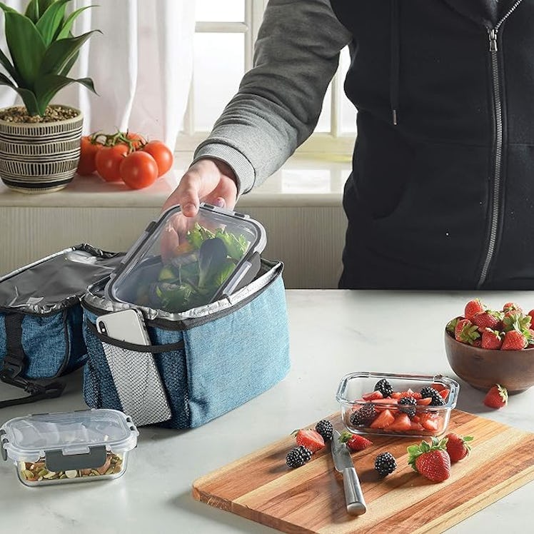 FineDine Lunch Bag with Glass Containers