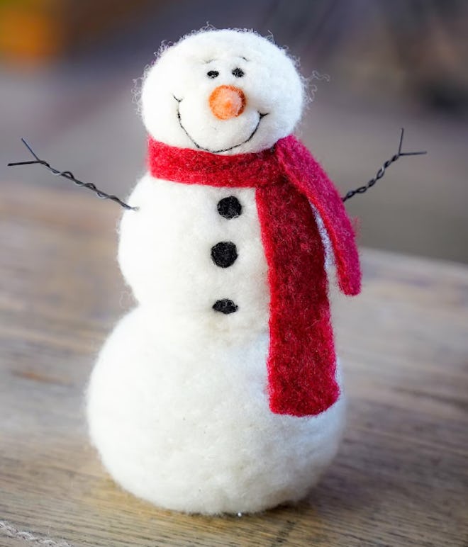 DIY Snowman Needle Felting Kit