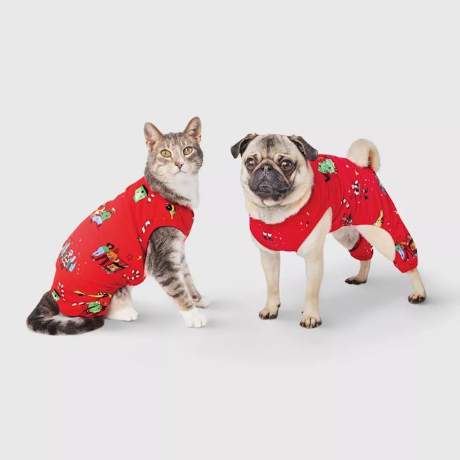 Holiday City Matching Family Cat and Dog Pajamas, matching dog and baby christmas pajamas