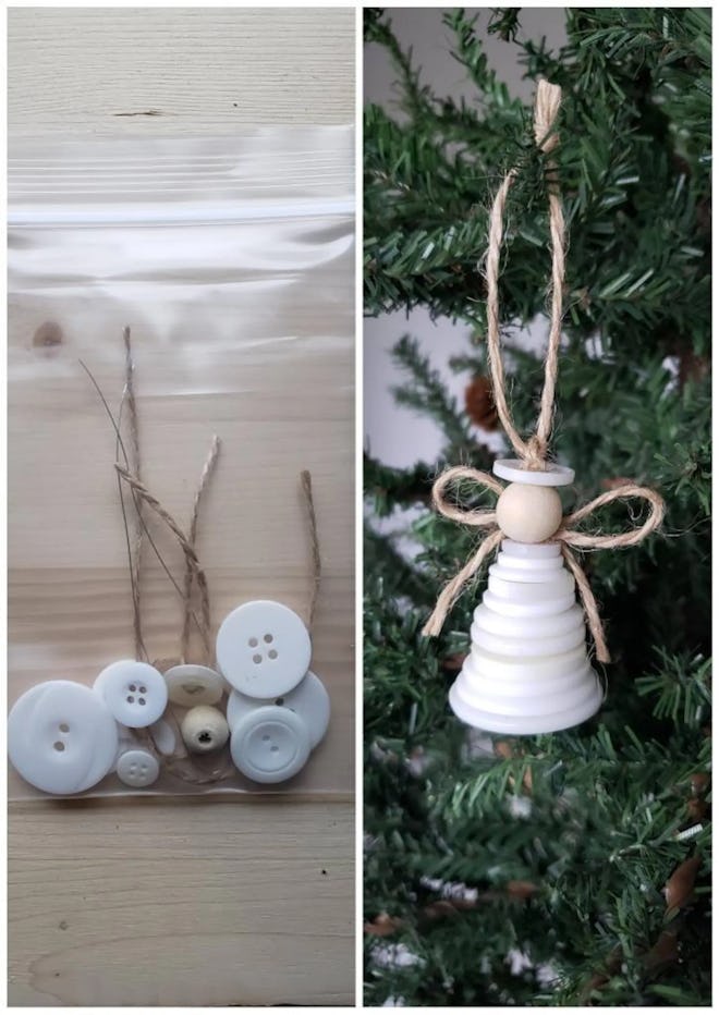 DIY Button Angel Ornament Kit