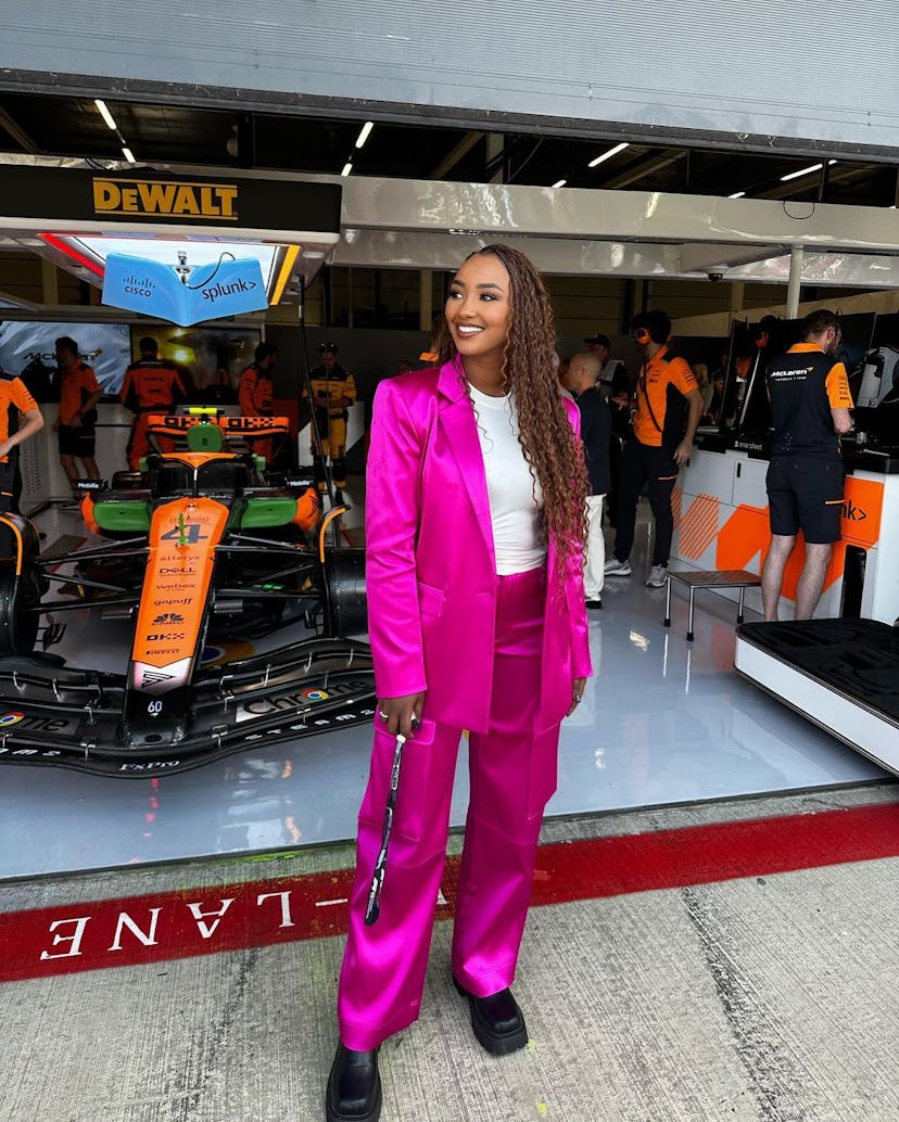 Naomi Schiff Knows How To Dress For A Formula 1 Weekend