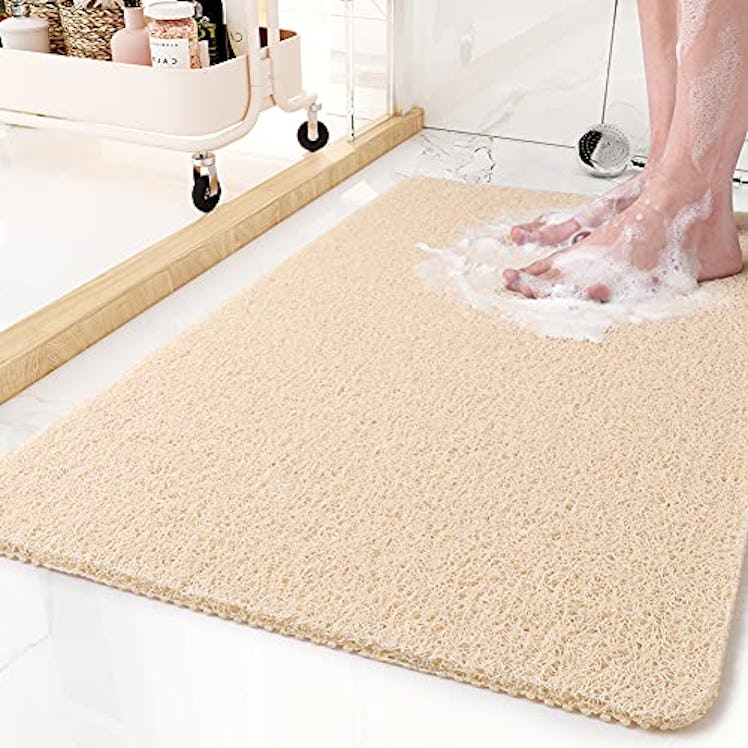 MontVoo Non-Slip Loofah Bath Mat