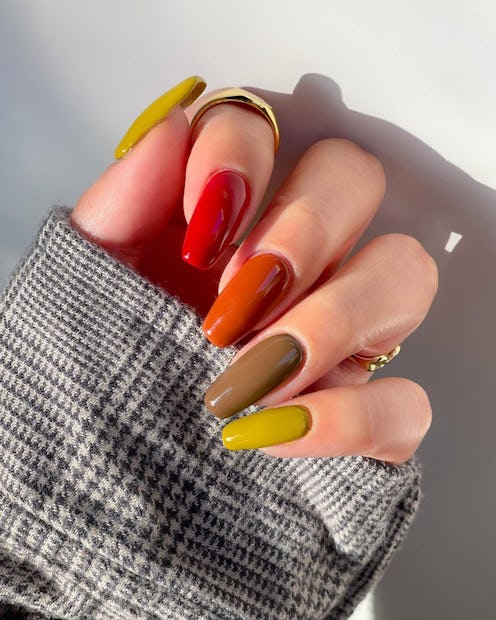 multicolor nail ideas