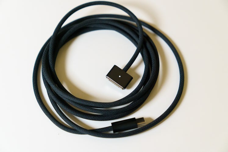 The matching black fine woven MagSafe cable is very nice.