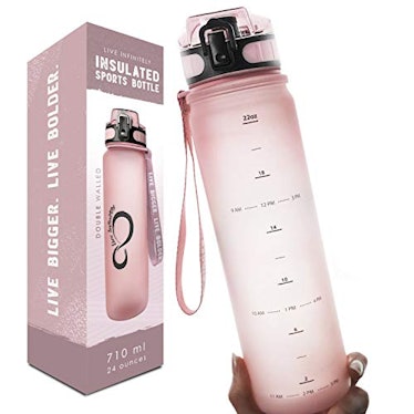 Live Infinitely Time-Marked Water Bottle