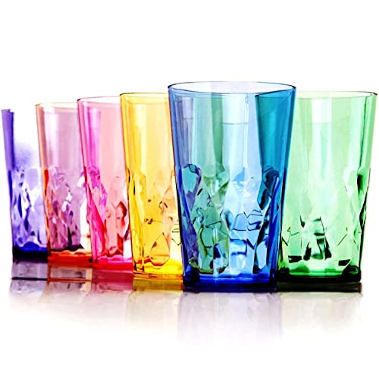 SCANDINOVIA 19 oz Unbreakable Drinking Glasses - Set of 6 