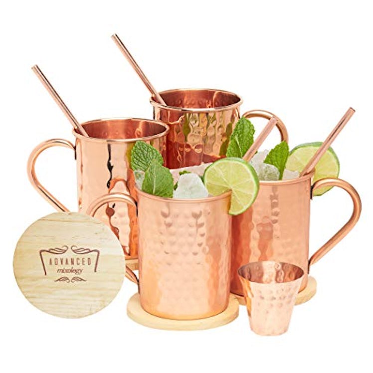 Advanced Mixology Moscow Mule Mugs (Set of 4)