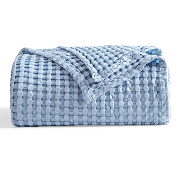 Bedsure Cotton Waffle Blanket