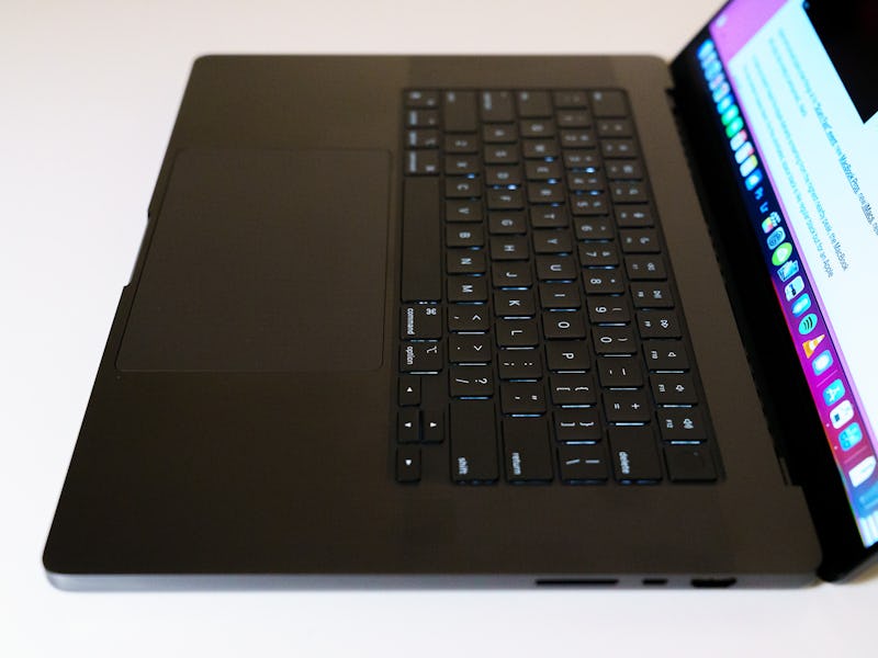 Space Black MacBook Pro keyboard