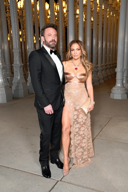 Ben Affleck and Jennifer Lopez wear Gucci at the 2023 LACMA Art+Film Gala. 