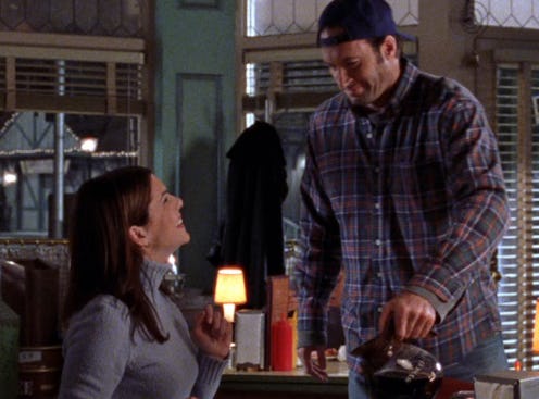 Lorelai and Luke on 'Gilmore Girls.' Screenshot via Netflix