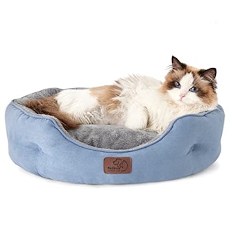 Bedsure Dog Beds for Small Dogs - Round Cat Beds for Indoor Cats, Washable Pet Bed for Puppy and Kit...