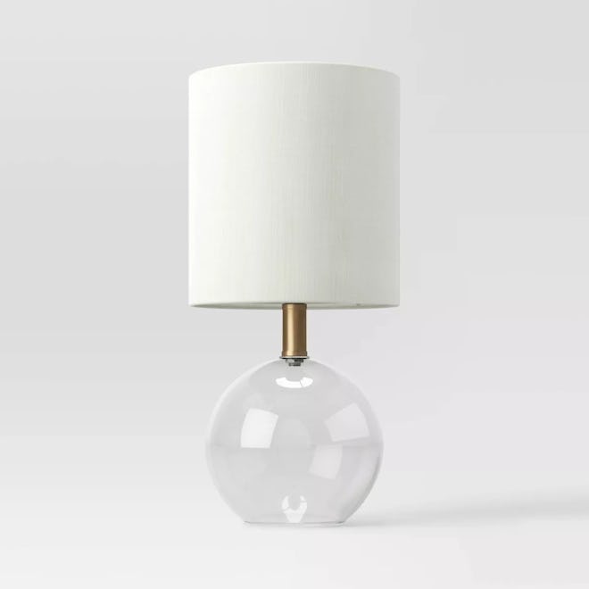Glass Sphere Mini Table Lamp Clear