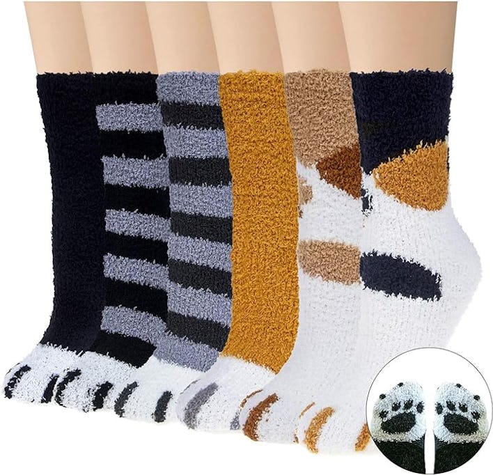 Loritta Fuzzy Socks (6 Pairs)