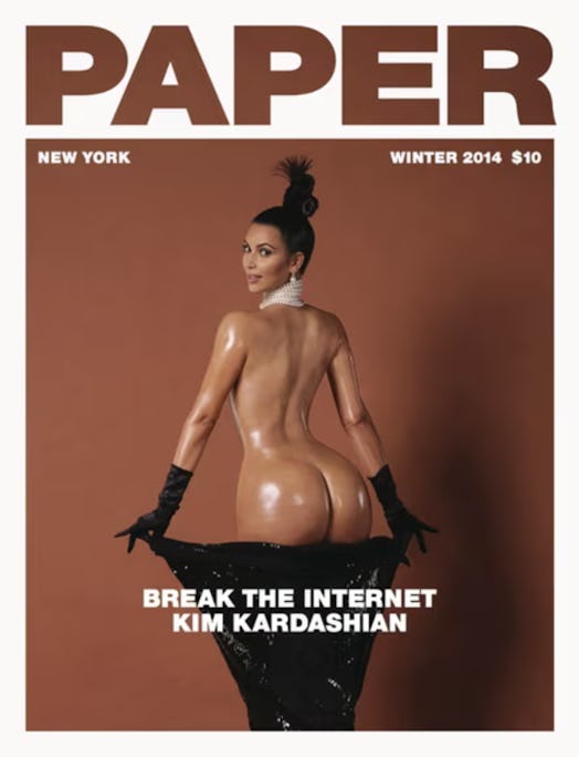 kim kardashian paper magazine break the internet butt photo