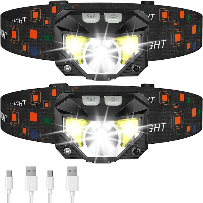 LHKNL LED Rechargeable Headlamps (2-Pack)