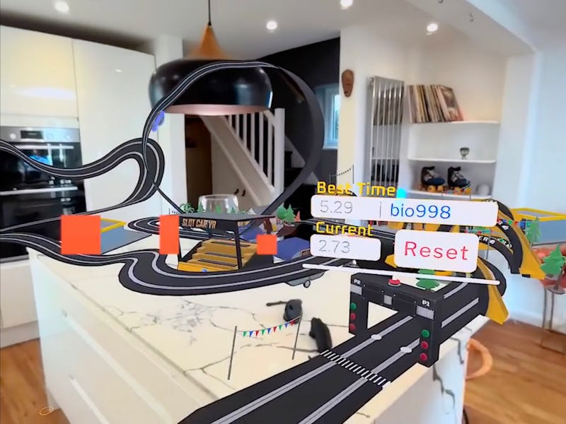 SlotCar VR mixed reality game