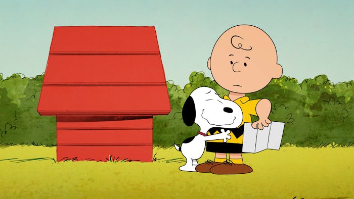 Charlie Brown and Snoopy are in a new movie.
