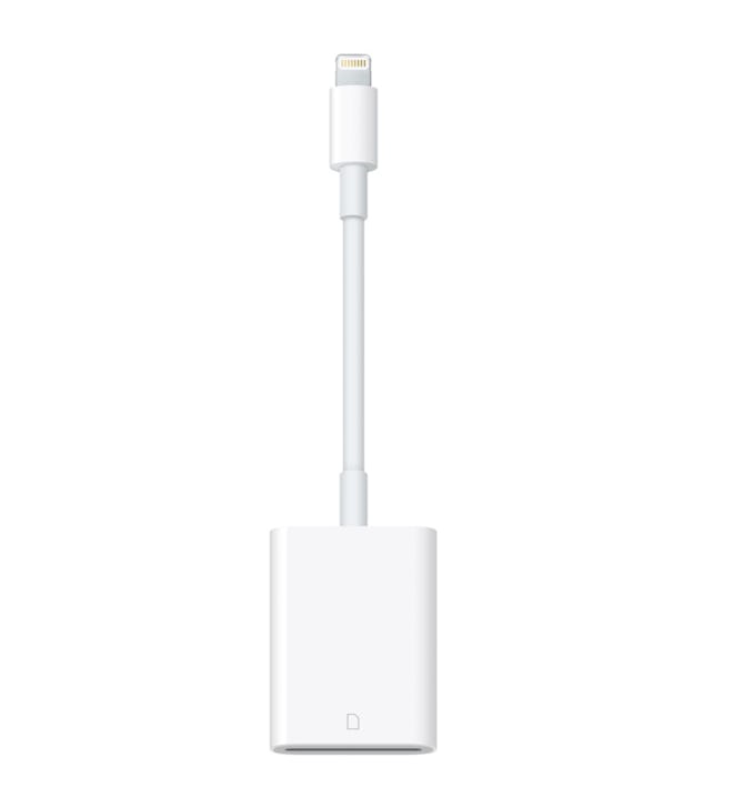 Apple Lightening To SD Card Cable