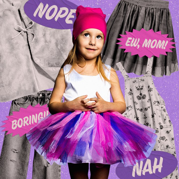 My 6 year old wants to dress her self and she comes up with crazy outfits.