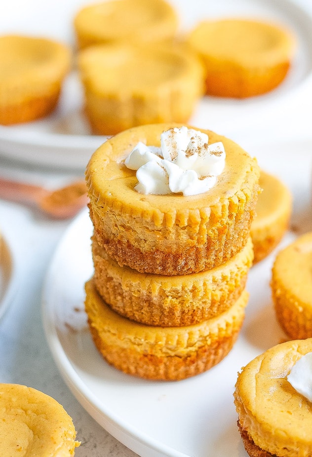mini pumpkin cheesecakes by Kathryn Donangelo 
