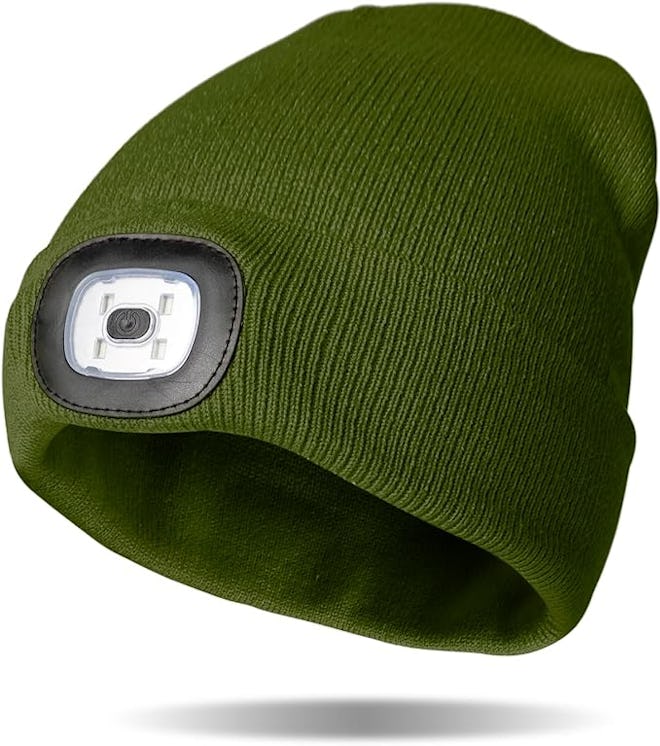 Night Scope Rechargeable LED Warm Knit Beanie
