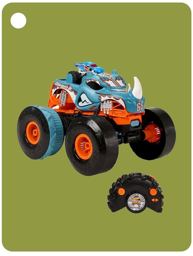 Hot Wheels Monster Truck RC Rhinomite that Transforms into Launcher (5+)