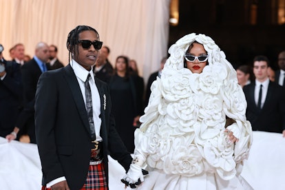 A$AP Rocky and Rihanna at the MET Gala