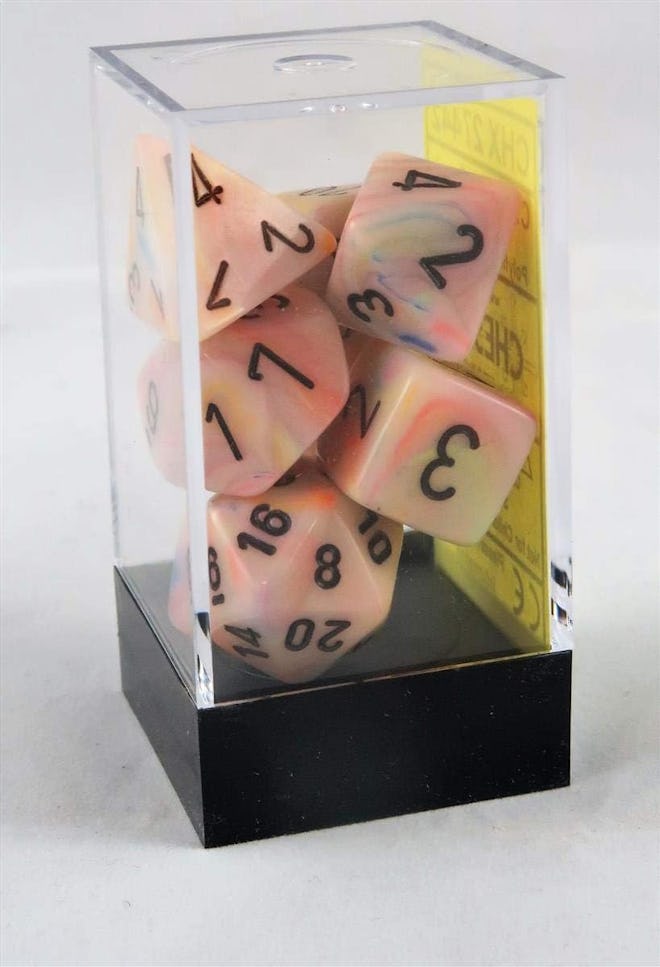 Chessex Dice Polyhedral 7 Festive Dice Set