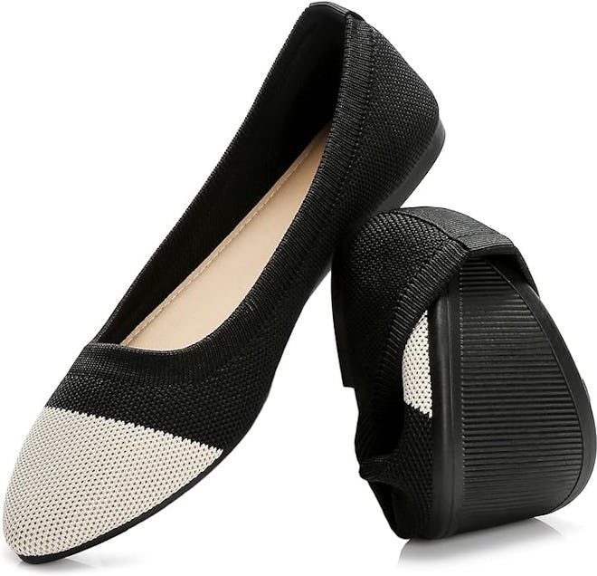 HEAWISH Mesh Pointed Toe Slip-On Flats