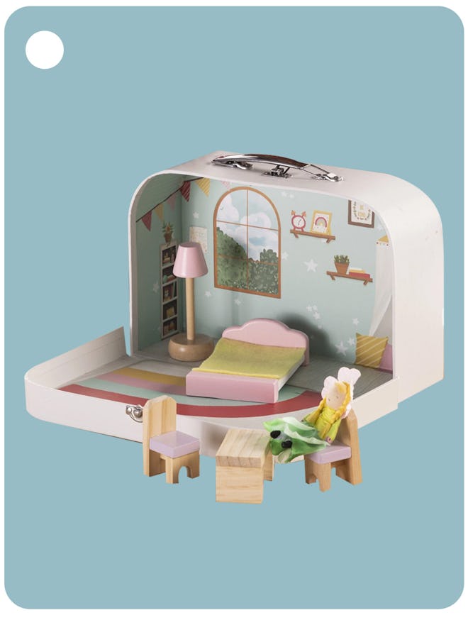 Travel Dollhouse Set with Dolls and Furniture (3+)