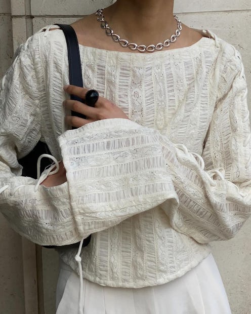 silver chain necklace agmes