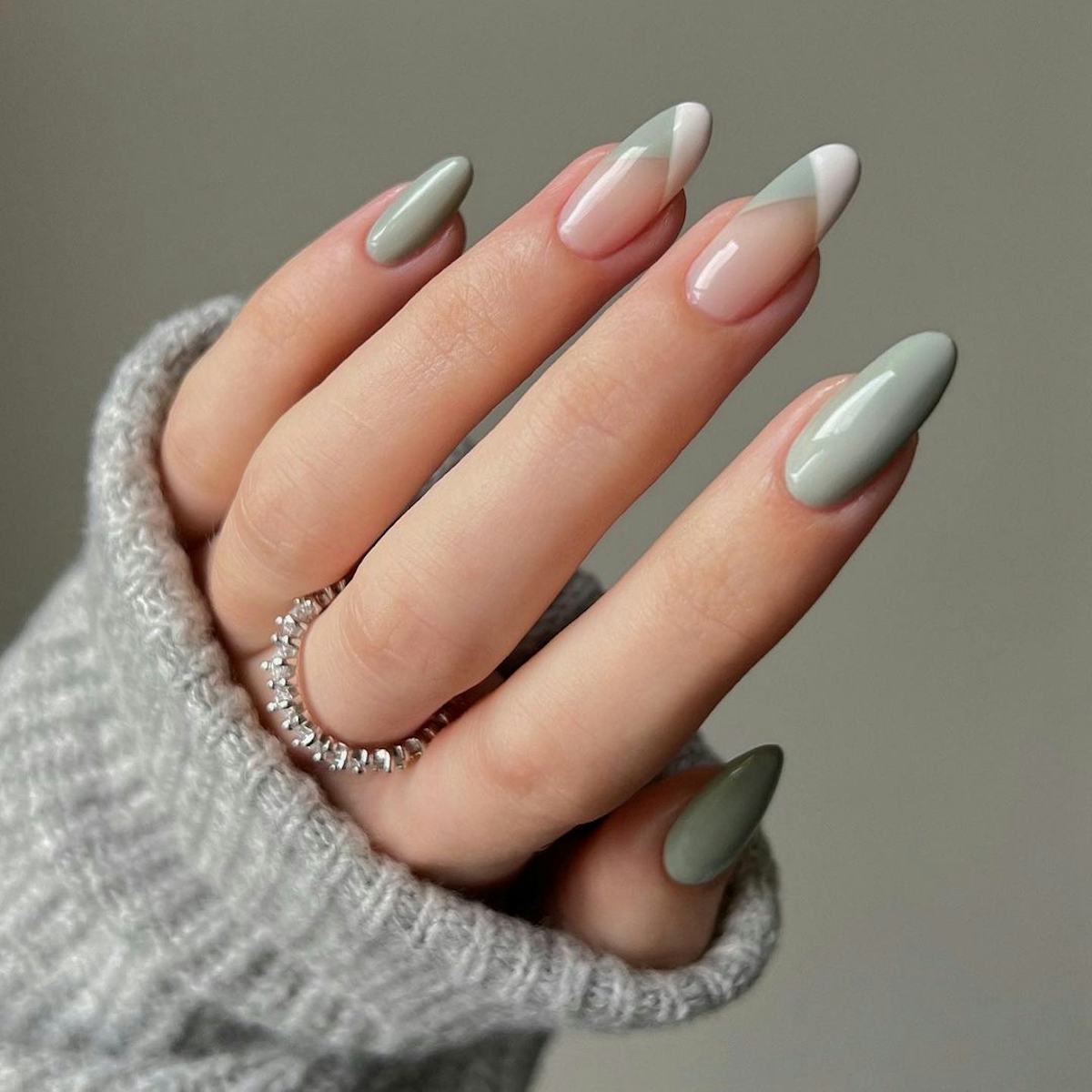 Olive Green Nail Designs That Pop