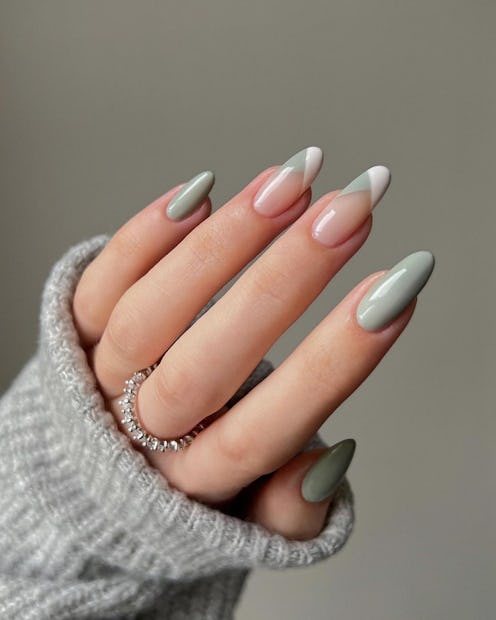 sage green nail ideas