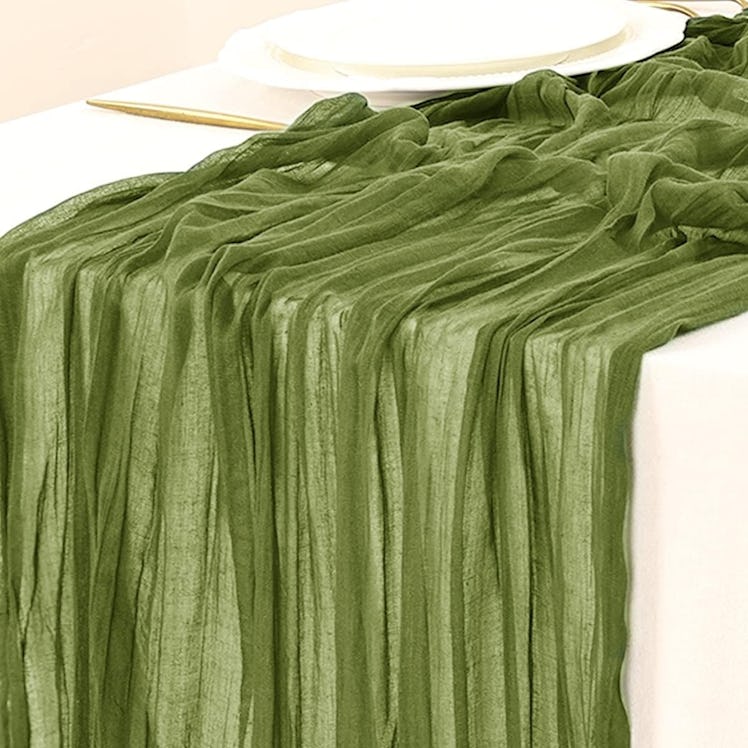 Socomi Cheesecloth Table Runner