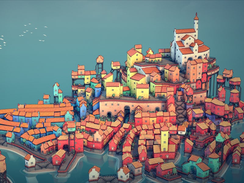 screenshot from Townscaper