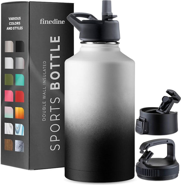 FineDine Insulated Water Bottles With Straw 