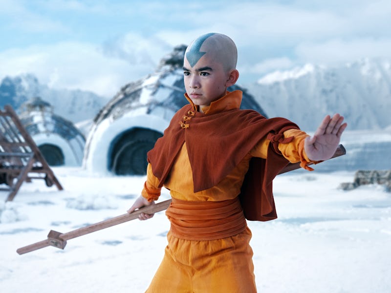 Gordon Cormier as Aang in Avatar: The Last Airbender