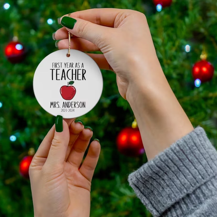 First Year As A Teacher Ornament