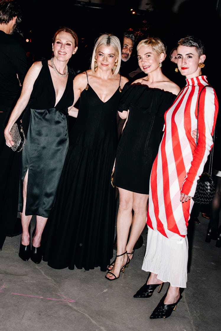 Julianne Moore, Kate Young, Michelle Williams and Justine Ludwig at the 2023 Creative Time Gala at S...