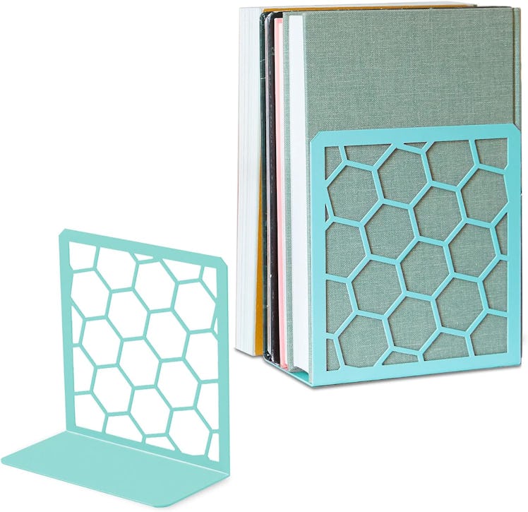 GEOMOD Geometric Honeycomb Bookends (2-Pack)