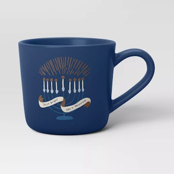 Threshold™ Blue Menorah Hanukkah Mug 