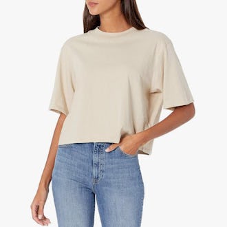 The Drop Sydney Short-Sleeve Cropped Crewneck T-Shirt