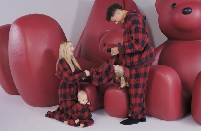 Patrick and Brittany Mahomes posed for a SKIMS holiday ad. 