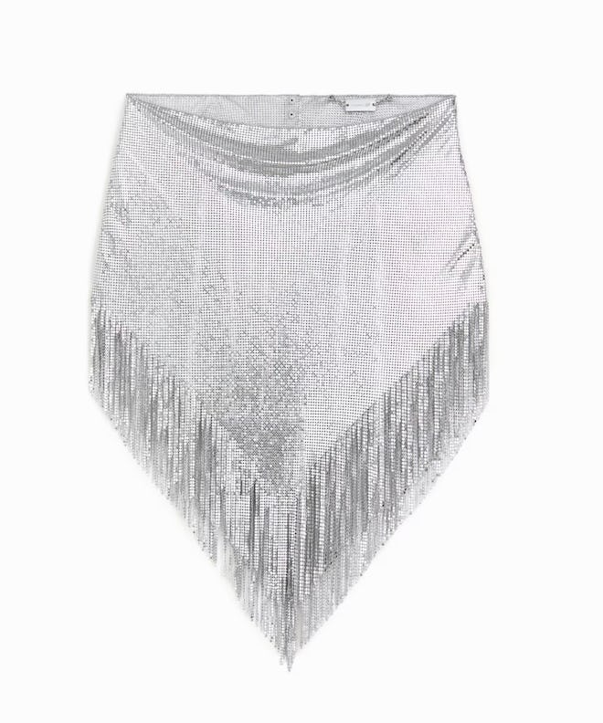 Rabanne H&M Metal-Mesh Skirt With Fringe