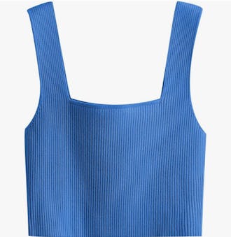 Verdusa Square Neck Sleeveless Crop Tank